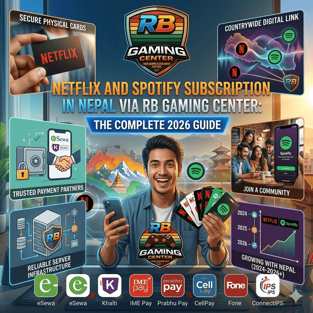 Netflix and Spotify Subscription in Nepal