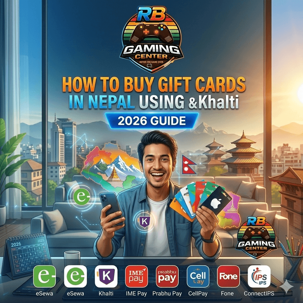 How to Buy Gift Cards in Nepal using eSewa and Khalti