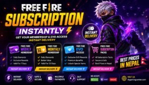 Free Fire Subscription Instantly in Nepal
