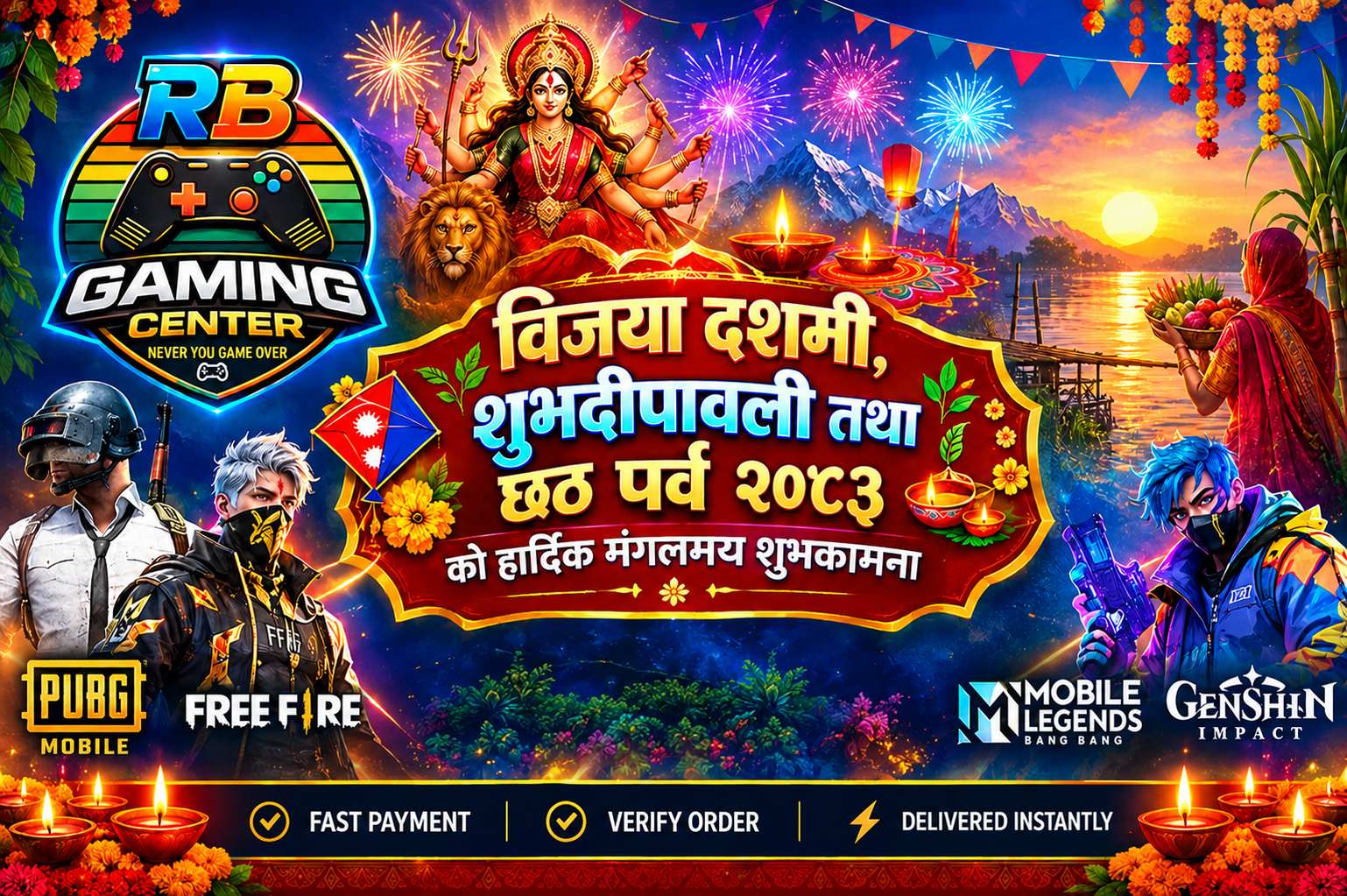 free fire diamond top up nepal